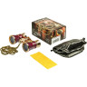 Бинокль театральный VEBER OPERA БГЦ 3x25 с цепочкой, красный/золотой 10997